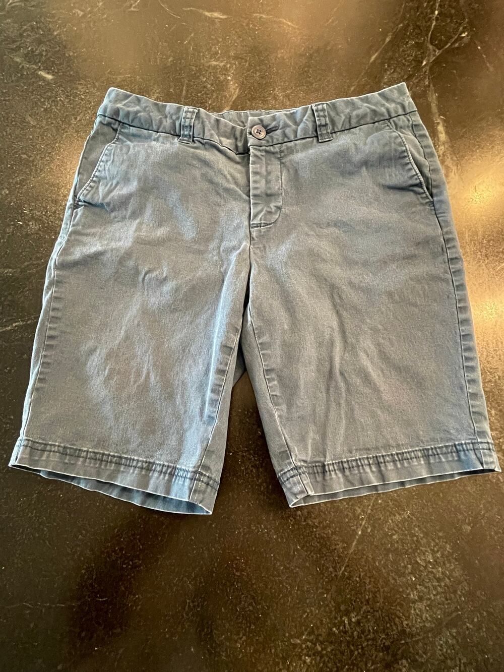 Magellan Outdoors heather blue Chino shorts ladies 8